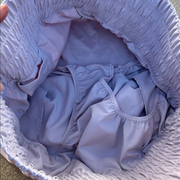 Nike Womens Platinum Violet 3" High Waist Brief Lined Shorts Size L DX6642-019 - Picture 4 of 7